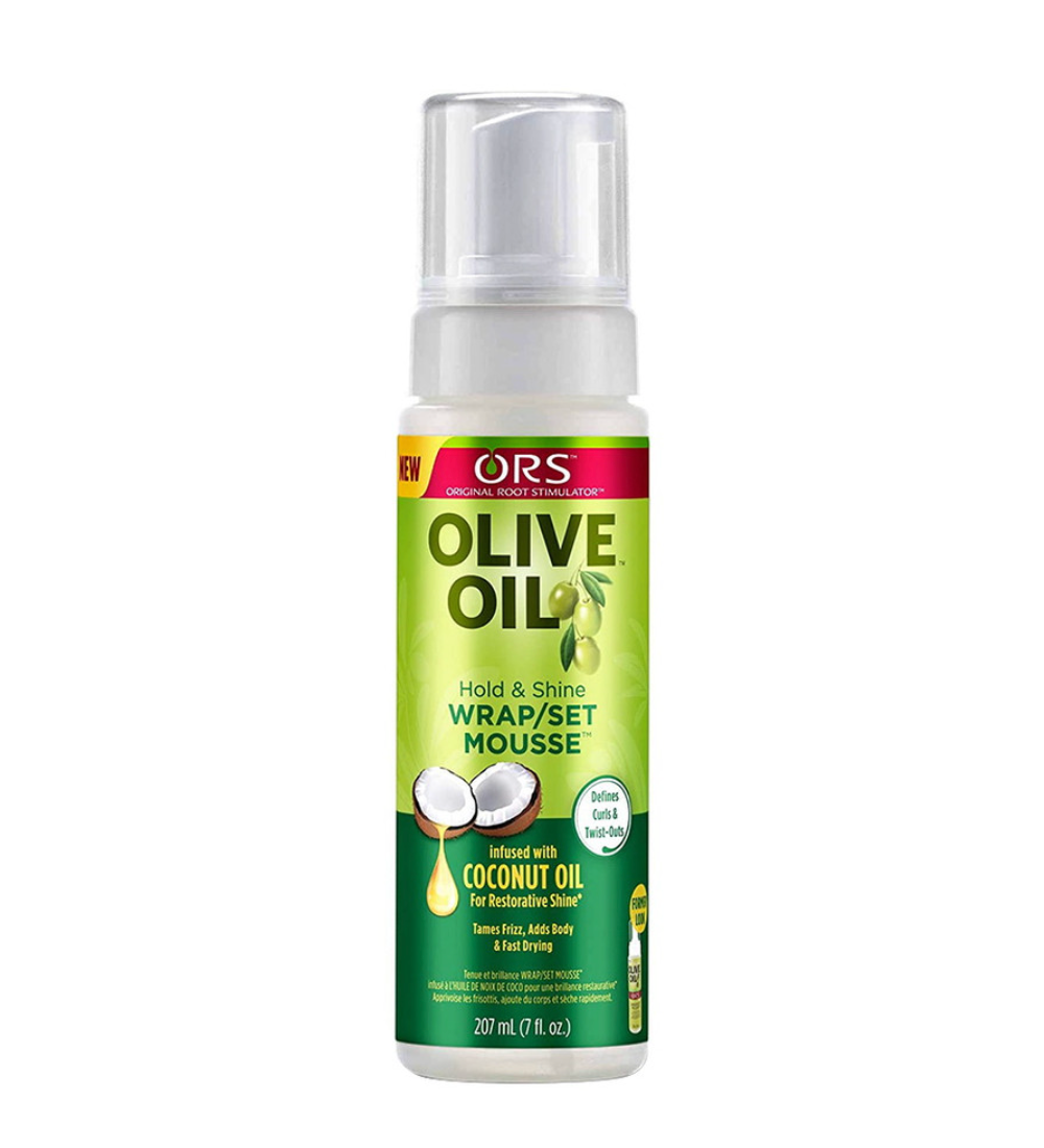 Organic Root Stimulator Olive Oil Wrap/Set Mousse