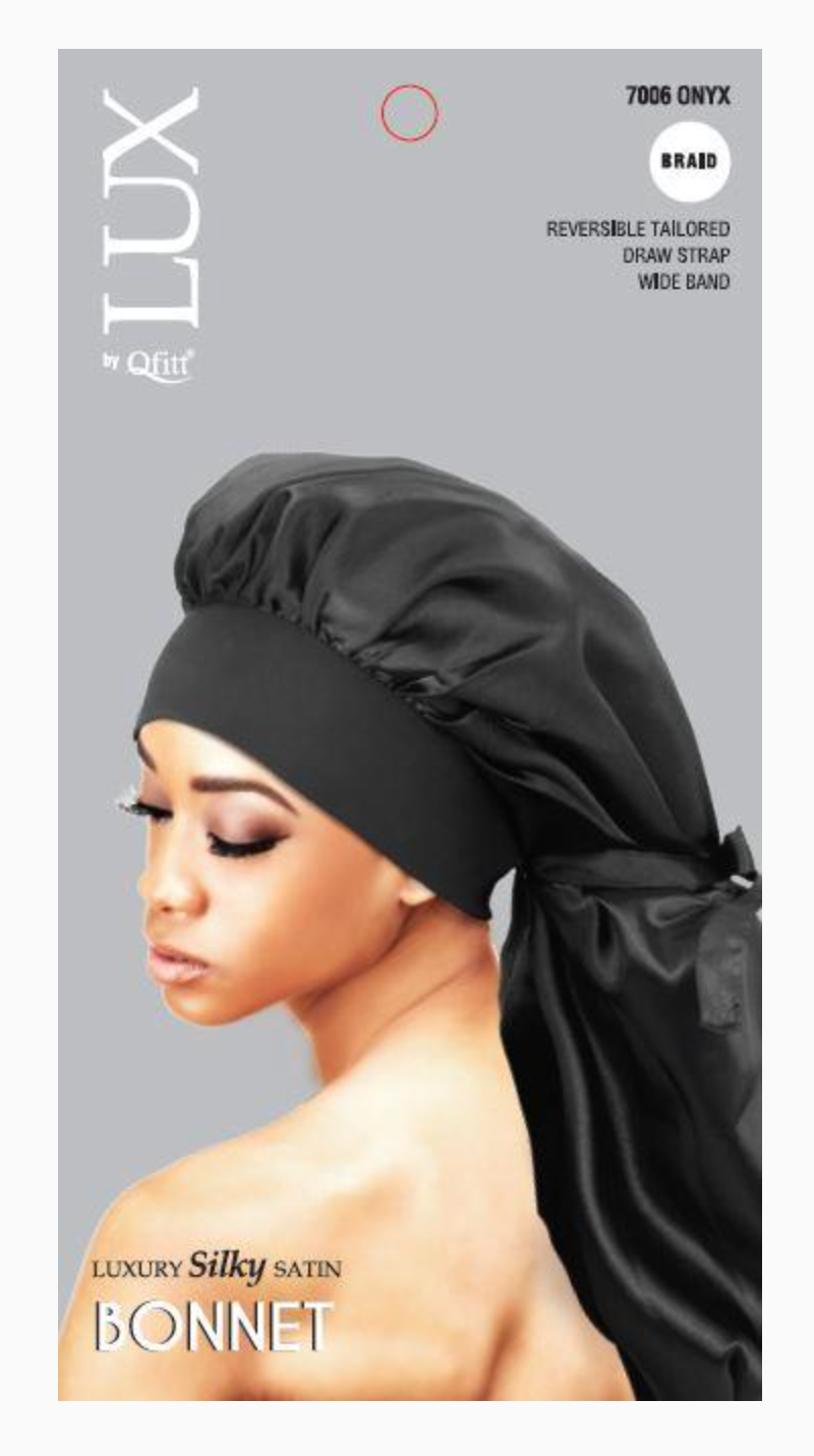 #7006 Lux Luxury Silky Satin Bonnet - Braid