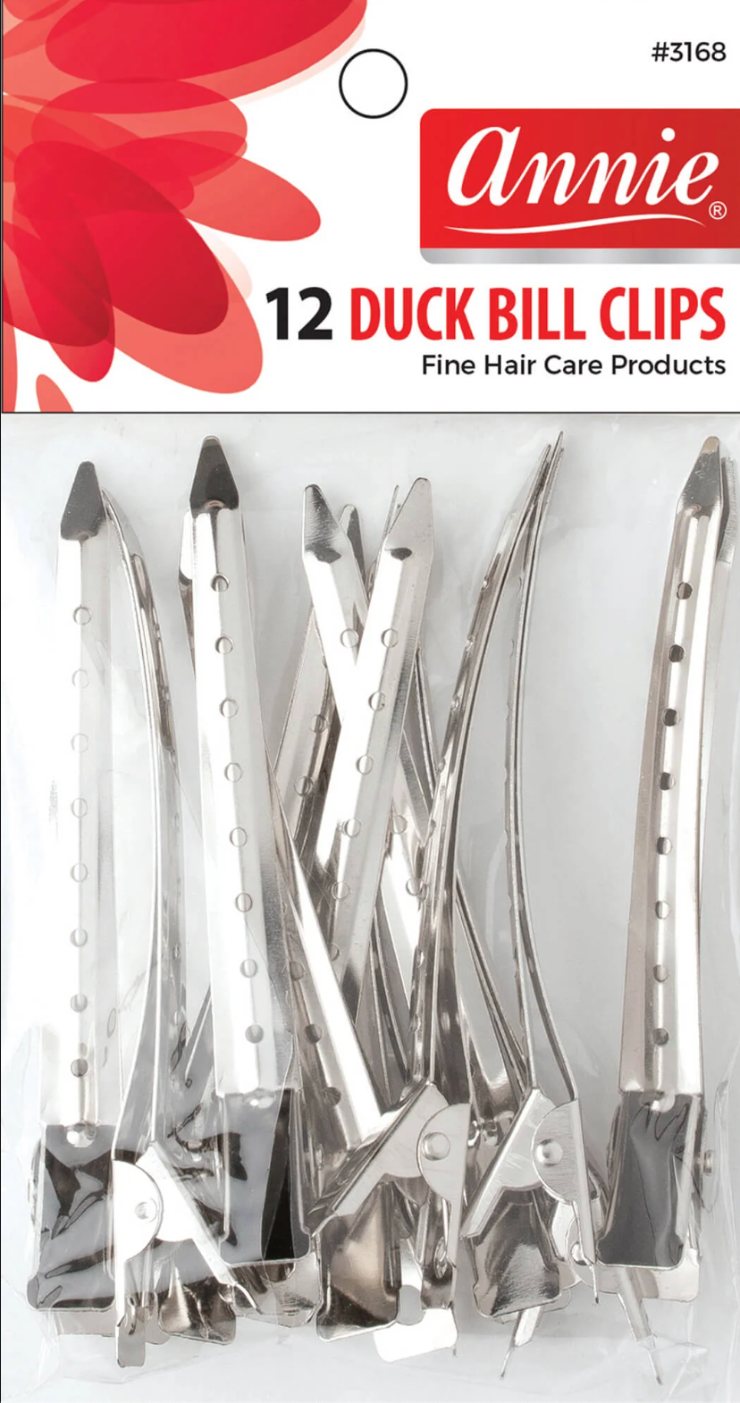 #3168 Annie 12Pc Duck Bill Clips