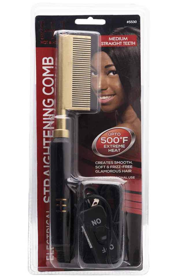 #5530 Annie Hot & Hotter Electrical Straightening Comb Medium Straight Teeth