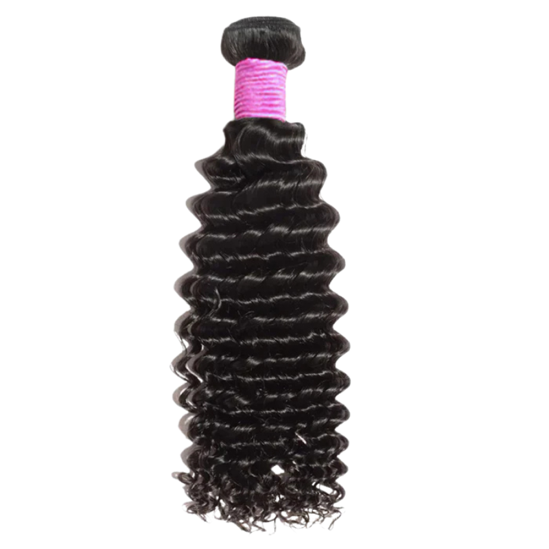 Deep Curly Luxury Virgin Hair #1B Natural Black
