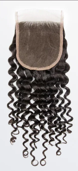 Deep Curly Transparent Lace Closure 4" x 4"