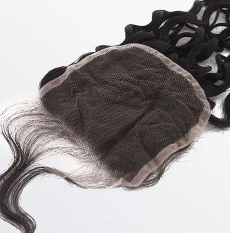 Italy Curly Transparent Lace Closure 4" x 4"