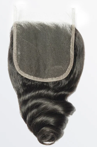 Loose Wavy Transparent Lace Closure 4" x 4"