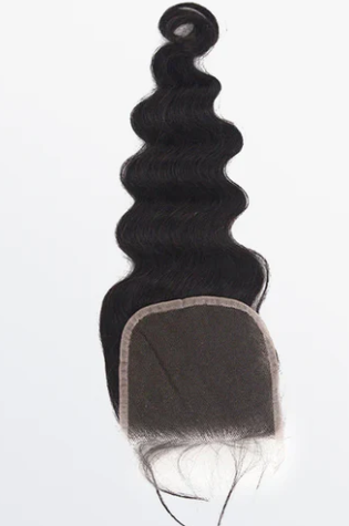 Ocean Wave Transparent Lace Closure 4" x 4"