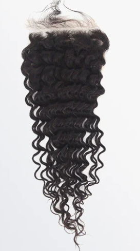 Deep Curly Transparent Lace Closure 5" x 5"