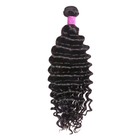 Deep Wavy Luxury Virgin Hair #1B Natural Black