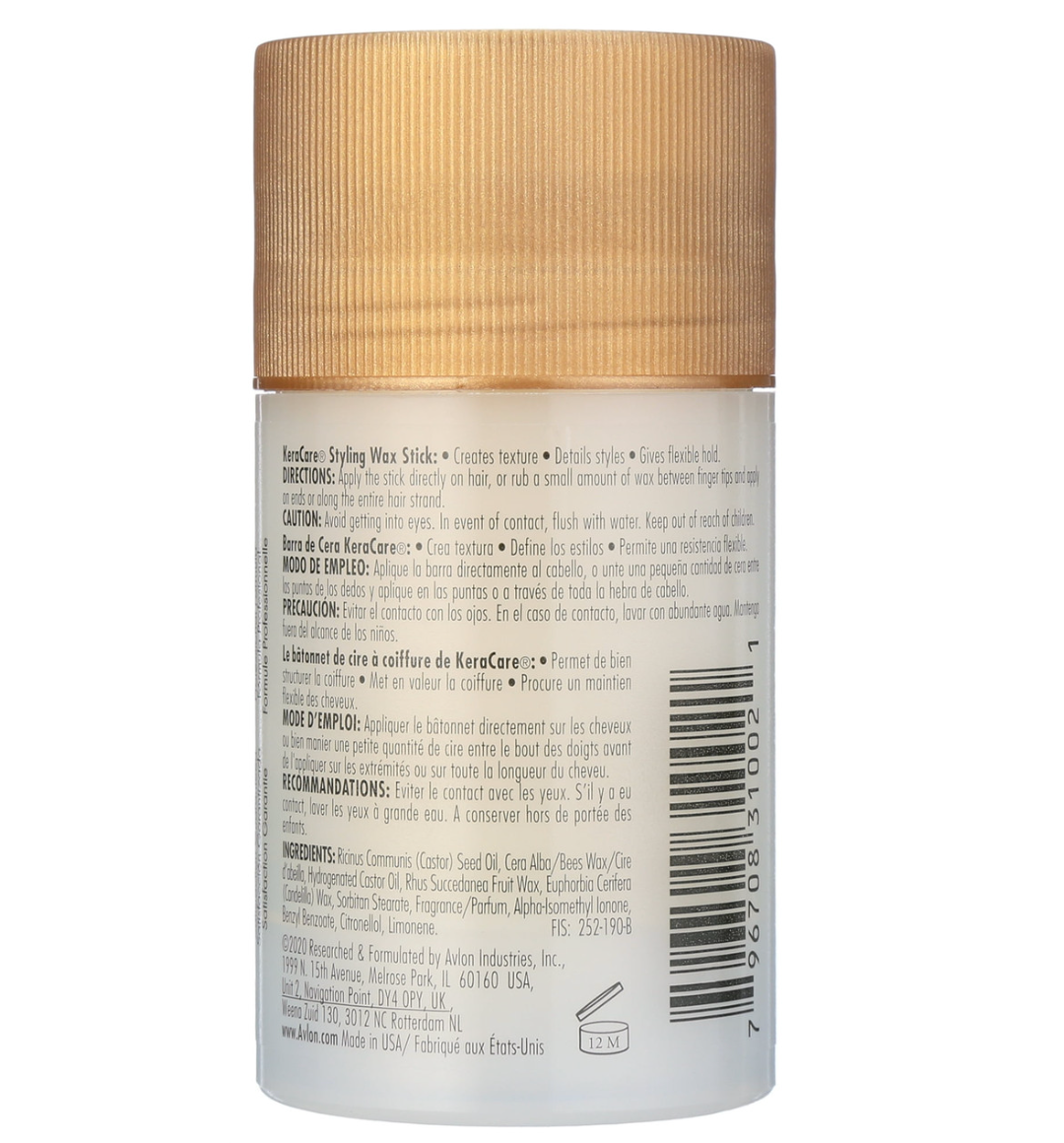 Avlon KeraCare Styling Wax Stick