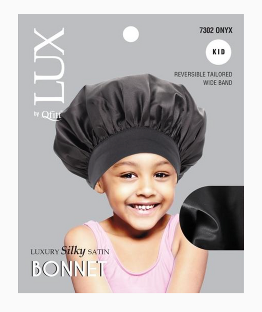 #7302 Lux Luxury Silky Satin Bonnet for Kids