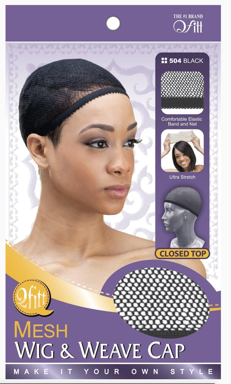 #504 Closed Top Mesh Wig & Weave Cap