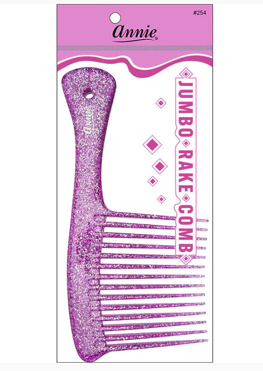 #254 Annie Jumbo Rake Comb Sparkly Assorted