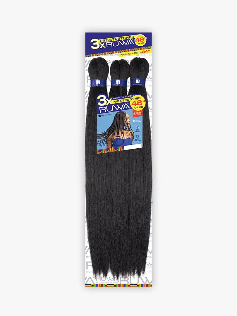 Sensationnel African 3X Pre-Stretched Ruwa Braid 24"