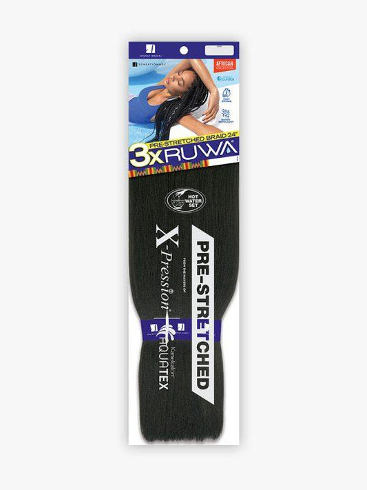 Sensationnel African 3X Pre-Stretched Ruwa Braid 24"